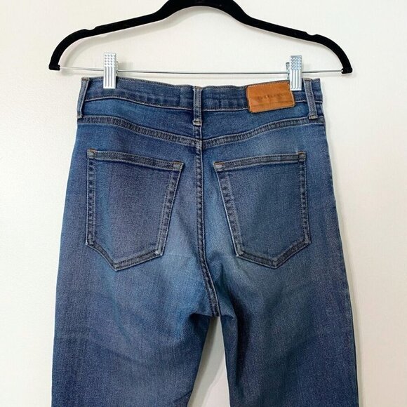 EVERLANE WOMEN'S MEDIUM WASH HIGH RISE SKINNY JEANS - 27 - Picture 4 of 10